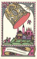 Easter s: Kozma, Kner Izidor postcard