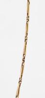 Arany (Au) 14K zabszemes óralánc, jelzett, h: 40 cm, nettó: 8,6 g