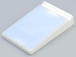 Antik fajansz asztali jegyzettábla ceruzatartóval. Jelzett: alján L.&C. Hardtmuth Vienna pecséttel. Korának megfelelő állapotban, kis lepattanásokkal, kopással, 16x10x3 cm