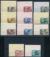 1954 Tudósok ívsarki vágott sor (10.000) (1Ft az ívszélen volt / spot on the margin)