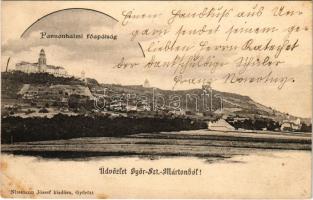 1902 Pannonhalma, Győrszentmárton; Pannonhalmi Főapátság. Nitsmann József kiadása (EB)