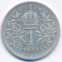 Ausztria 1901. 1K Ag "Ferenc József" T:VF
Austria 1901. 1 Corona Ag "Franz Joseph&qu...