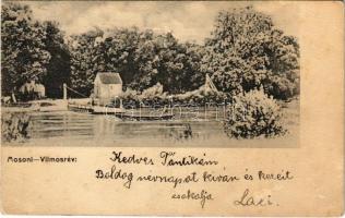 1906 Moson (Mosonmagyaróvár); Vilmosrév, csónak (EB)