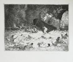 Markó Lajos (1882-?): Dante: Divina Commedia /Inferno/. Markó Lajos 25 eredeti rézkarca. Az előszót ...