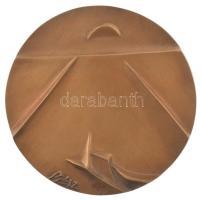 DN "A pásztor és a tehenek" kétoldalas, szocreál stílusú bronz emlékérem, peremén "ÉK...