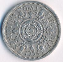 Nagy-Britannia 1954. 2Sh Cu-Ni "II. Erzsébet" T:XF,VF
Great Britain 1954. 2 Shilling Cu-N...