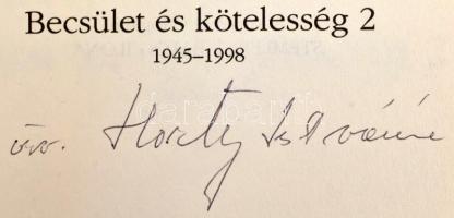 Gróf Edelsheim Gyulai Ilona, Horthy István kormányzóhelyettes özvegye: Becsület és kötelesség. 1-2. ...