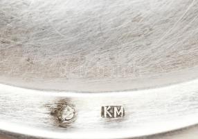 Ezüst (Ag) art deco gyümölcsös tálca jelzett, dianás jelzéssel, mesterjegyes KM 401 g 32x23 cm