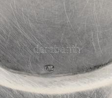 Ezüst (Ag) art deco gyümölcsös tál jelzett, dianás jelzéssel, mesterjegyes LTM 391 g 35x23 cm