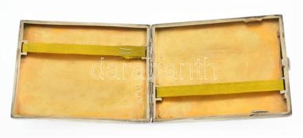 Ezüst (Ag) cigarettatárca. Jelzett. 132 g 10x8 cm