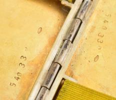 Ezüst (Ag) cigarettatárca. Jelzett. 132 g 10x8 cm