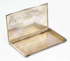 Ezüst (Ag) nagy méretű cigarettatárca. Jelzett. 230 g 8x14 cm