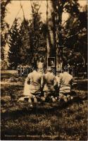 Gyónás utáni ima. Stempien János főhadnagy. Hadifénykép Kiállítás, Hadsegélyező Hivatal Kiadványa / WWI Austro-Hungarian K.u.K. military, soldiers' prayer after confession