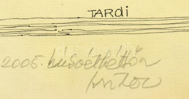 Tardi Kovács Sándor (1938-2013): Múló idő (cím nélkül). Tus, papír, jelzett, Tardi Kovács Sándor aut...