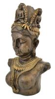 Nagyméretű keleti szobor, műgyanta, szép állapotban, m: 36 cm