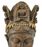 Nagyméretű keleti szobor, műgyanta, szép állapotban, m: 36 cm