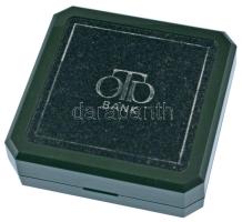 Kósa István (1953-) 1999. "50 éves az OTP Bank Rt." Ag emlékérem tanúsítvánnyal, sérült dí...