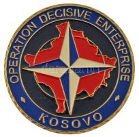 Koszovó ~2000. "KFOR (Kosovo Force)" multicolor fém emlékérem kapszulában (50mm) T:UNC
Ko...