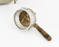 Haeszpresso, antik kávéfőző, Hajós és Szántó, fém, huzal nélkül, m: 29 cm, ritka!