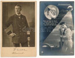 6 db RÉGI hadihajós és haditengerészeti képeslap vegyes minőségben / 6 pre-1945 Navy and warship pos...