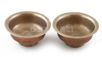 2 db mongol réz mécsestartó d: 9,5 cm