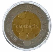 Lebó Ferenc (1960-) 1997. "MKB - Magyar Külkereskedelmi Bank Rt." jelzett Ag emlékérem sér...