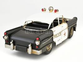 Nagy méretű retro fém játék rendőrautó. sz: 32 cm