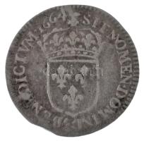Franciaország 1664. 1/12E Ag "XIV. Lajos" (2,23g) T:VF karc
France 1664. 1/12 Ecu Ag &quo...