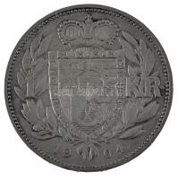 Lichtenstein 1904. 1K Ag "II. János" T:XF
Liechtenstein 1904. 1 Krone Ag "Johann II&...