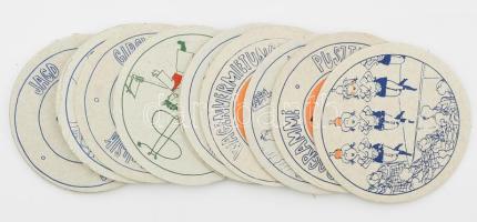 12 darab Ibusz söralátét, d: 10 cm