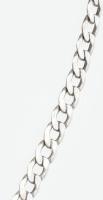 Ezüst(Ag) lapos pancer nyaklánc, jelzett, h: 55 cm, nettó: 6,1 g