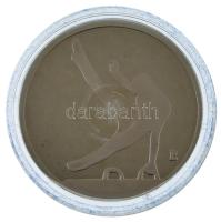 Papp László (1947-) 1990. "Magyar Csapat 1992 - CITIVS, ALTIVS, FORTIVS / Férfi torna" a Barcelonában rendezett nyári Olimpia alkalmából készült, jelzetlen Ag emlékérem kapszulában, sorszámozott "3695" tanúsítvánnyal, eredeti dísztokban (31,5g/0,925/42,5mm) T:AU (PP)