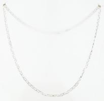 Ezüst(Ag) pálcikás nyaklánc, jelzett, h: 46 cm, nettó: 6,2 g