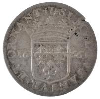 Franciaország 1666. 1/12E Ag "XIV. Lajos" (1,91g) T:F ph.
France 1666. 1/12 Ecu Ag "...