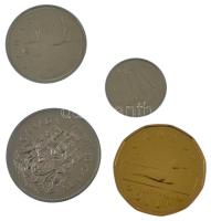 Kanada 1992. 10c Ni + 25c Ni + 50c Ni + 1D bronz-Ni mind "A Kanadai Konföderáció 125. évforduló...