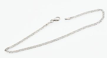 Ezüst(Ag) pálcikás karkötő vagy bokalánc, jelzett, h: 21 cm, nettó: 1,9 g