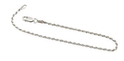 Ezüst(Ag) walles karkötő, jelzett, h: 19,5 cm, nettó: 2,5 g