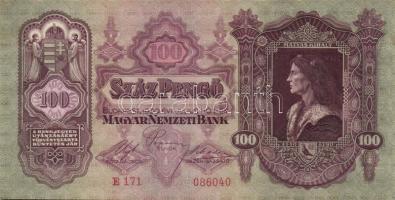 1930. 100P (3x) egymásutáni sorszámokkal T:I
