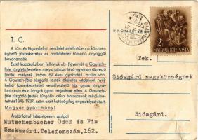 1938 Gautsch Tűzvédő Festék / Hungarian fire protection painting advertisement s: Köves (EB)