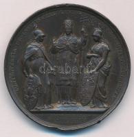 Vatikán 1888. "XIII. Leó" kétoldalas bronz emlékérem. Szign.: Bianchi (43mm) T:VF durva ph...