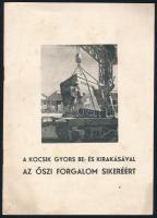 1951 A kocsik gyors be- és kirakásával az őszi forgalom sikeréért. Bp., 1951, MÁV, 12 p. Propaganda kiadvány.