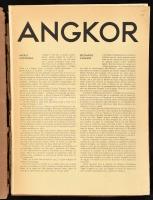 1931 Angkor (Kambodzsa). Francia nyelvű album, egészoldalas fekete-fehér képekkel. Paris, 1931, "Tel", 2 sztl. lev. + 40 (képtáblák) t. Sérült, szétváló kiadói papírborítóban, fűzés nélkül.