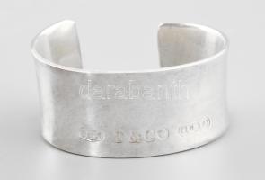 Ezüst (Ag) Tiffany 1837-es jubileumi sorozat jelzésű ékszer szett: Karreif, gyűrű, fülbevaló pár, ny...