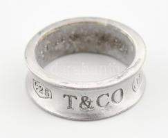 Ezüst (Ag) Tiffany 1837-es jubileumi sorozat jelzésű ékszer szett: Karreif, gyűrű, fülbevaló pár, ny...