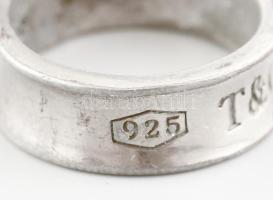 Ezüst (Ag) Tiffany 1837-es jubileumi sorozat jelzésű ékszer szett: Karreif, gyűrű, fülbevaló pár, ny...