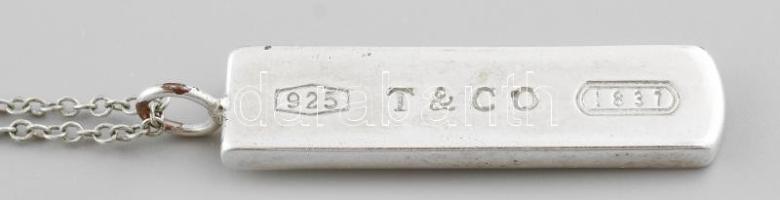 Ezüst (Ag) Tiffany 1837-es jubileumi sorozat jelzésű ékszer szett: Karreif, gyűrű, fülbevaló pár, ny...