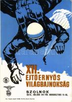 XII. Ejtőernyős Világbajnokság Szolnok 1974 / 12th FAI World Parachuting Championship in Szolnok, Hungary s: Bükkösi + So. Stpl. (EK)