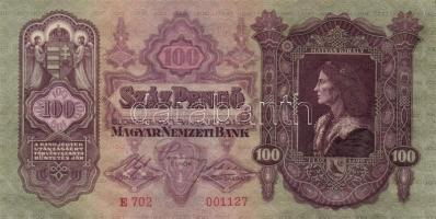 1930. 100P (2x) egymásutáni sorszámokkal T:I