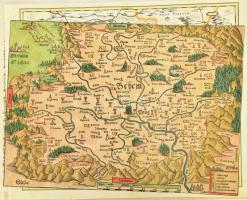 "Karten alter Meister" nagyméretű karton mappa, benne vegyes XVI-XVIII. századi térképekrő...