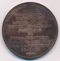 Franciaország 1875. Renouard Bussiere báró és Melanie de Coehorn bárónő 50. házassági évfordulójára kétoldalas bronz emlékérem (48mm) T:VF France 1875. For Baron Renouard Bussiere and Baroness Melanie de Coehorn 50th wedding anniversary kétoldalas bronz emlékérem (48mm) C:VF